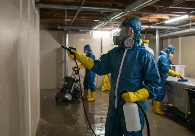 Basement Sanitization and Antimicrobial Treatment process in Richmond, KY