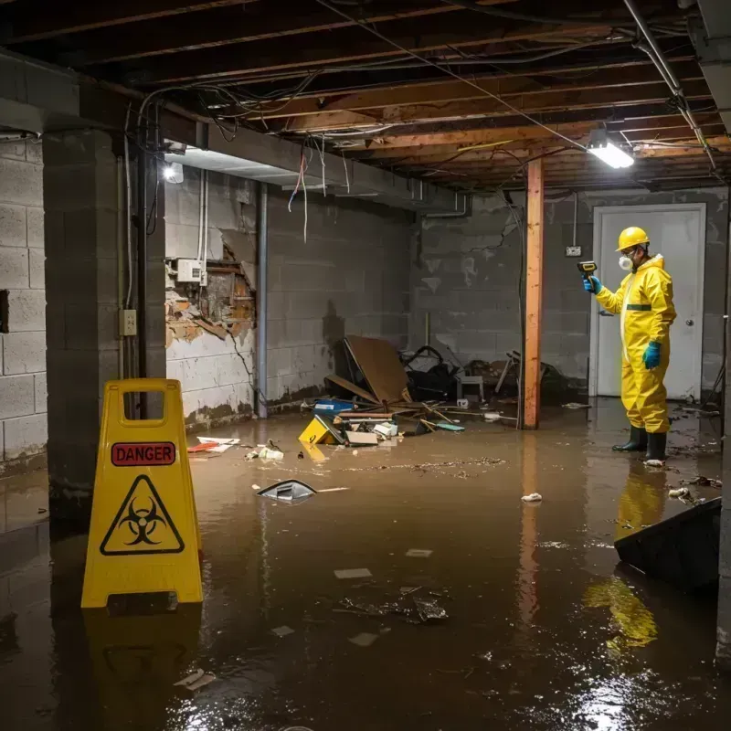 Flooded Basement Electrical Hazard in Richmond, KY Property